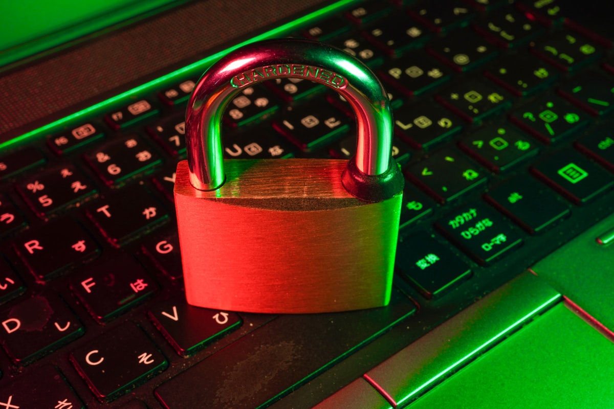 exploitarium - red padlock on black computer keyboard